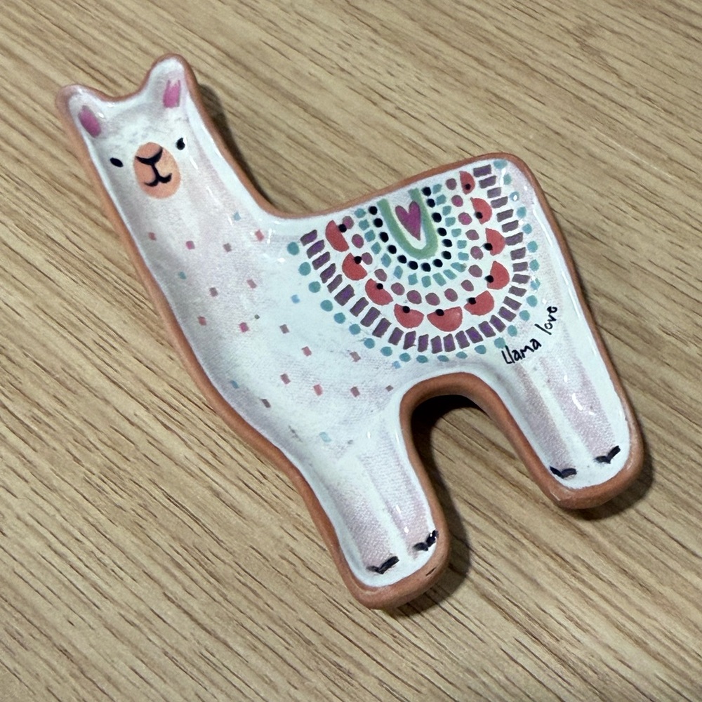 Natural Life Live Happy Collection “Santa Fe Llama” Jewelry Dish Holder - Picture 4 of 10